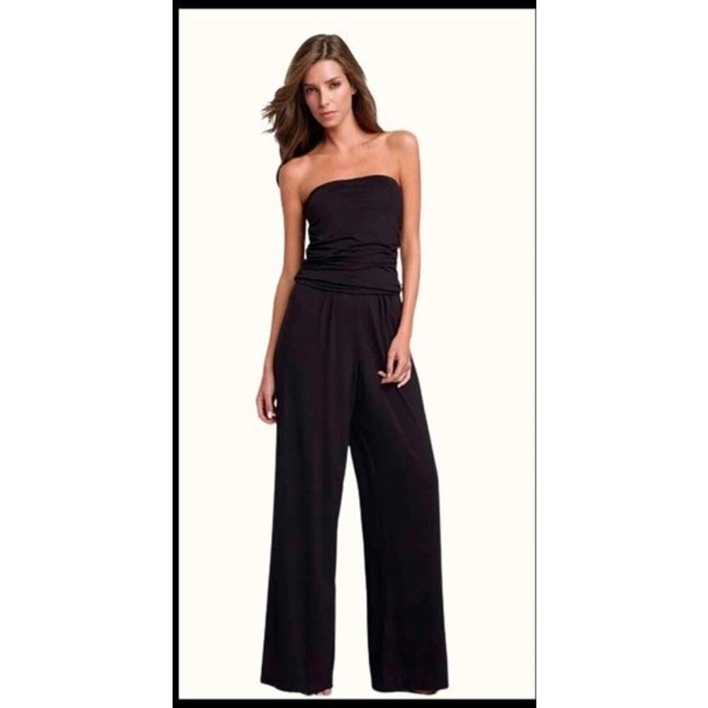 New Carmen Marco Valvo Black Romper